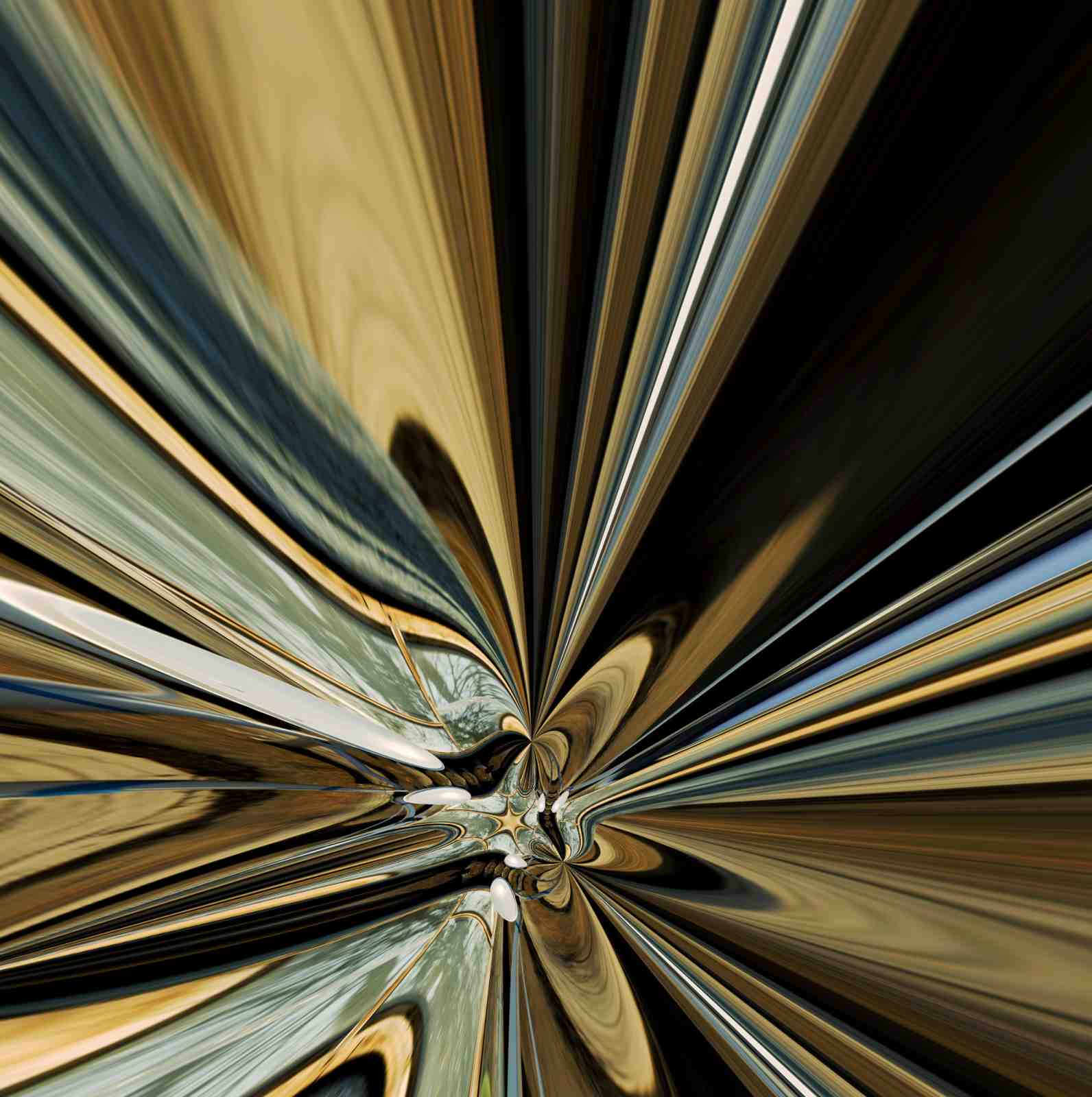 Abstract Golden Swirl Modern Wall Art Wall Art