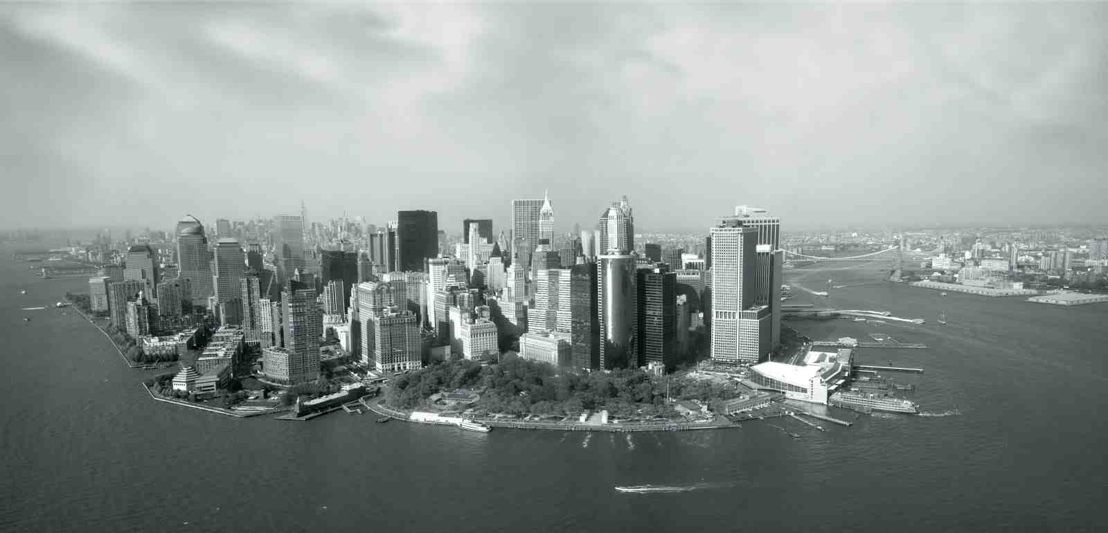 NYC Skyline Black & White Wall Art
