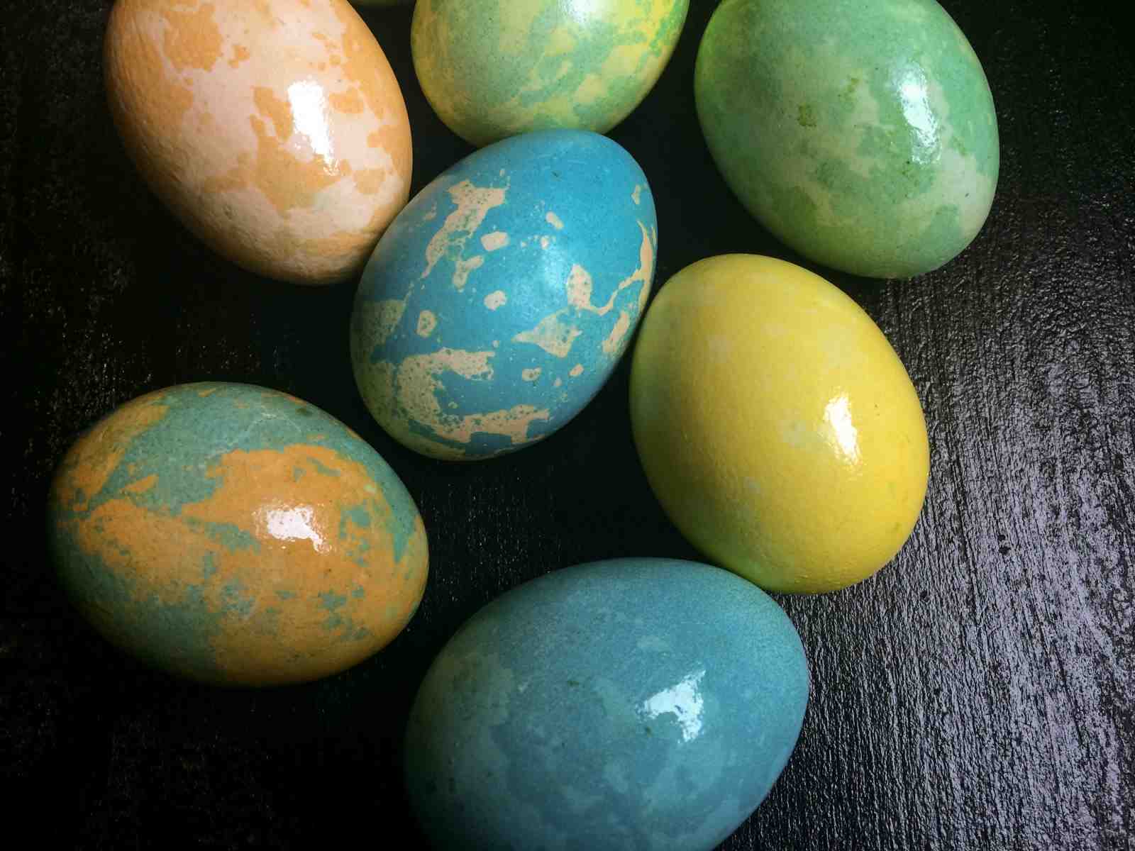 Vibrant Easter Eggs Abstract Art Wall Art