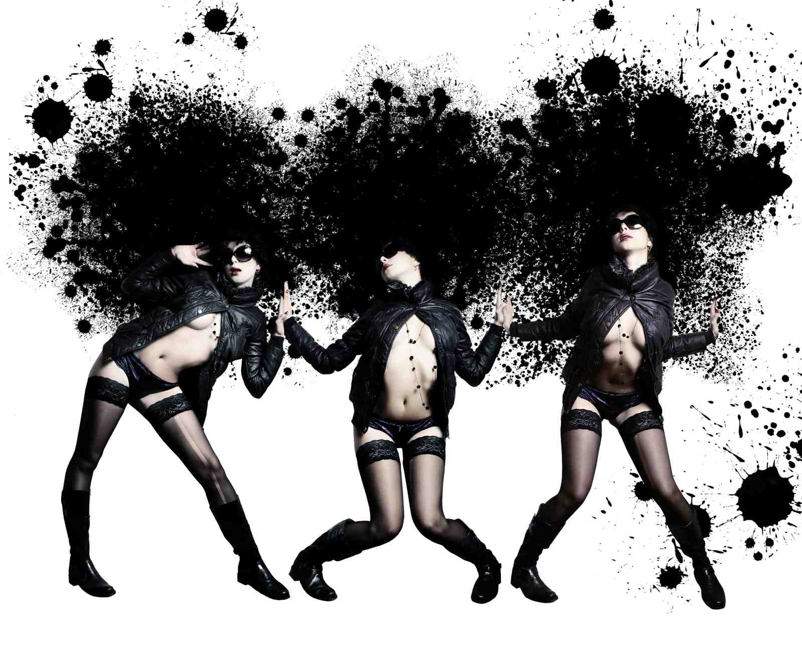 Edgy Femme Fatale Splash Wall Art