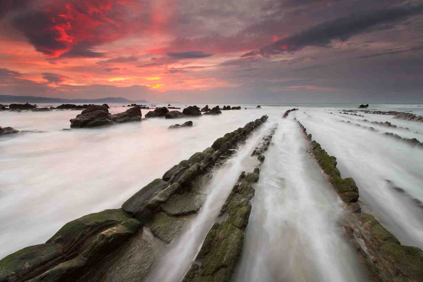 Dramatic Sunset Coastline Wall Art