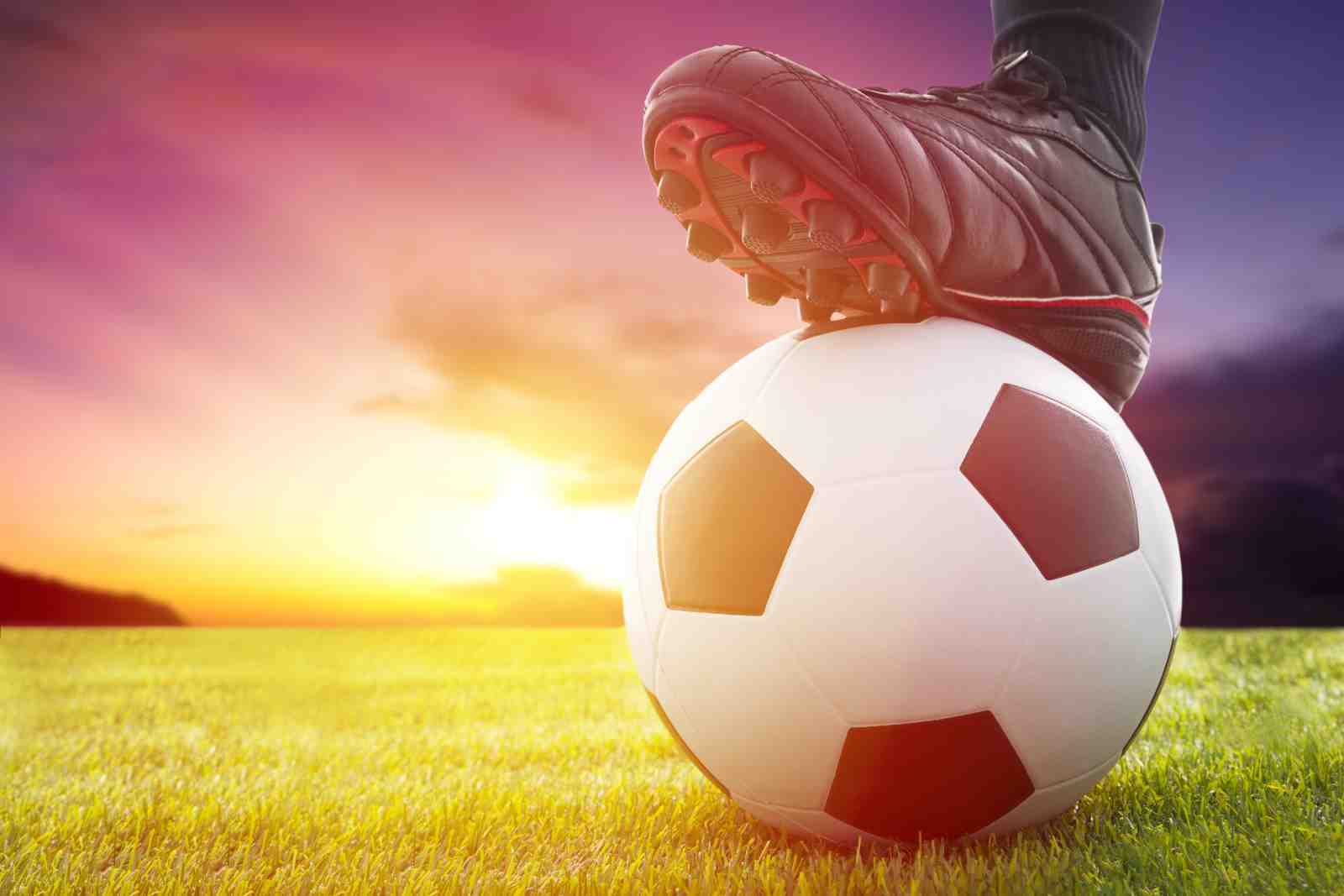 Soccer Sunrise Action Wall Art