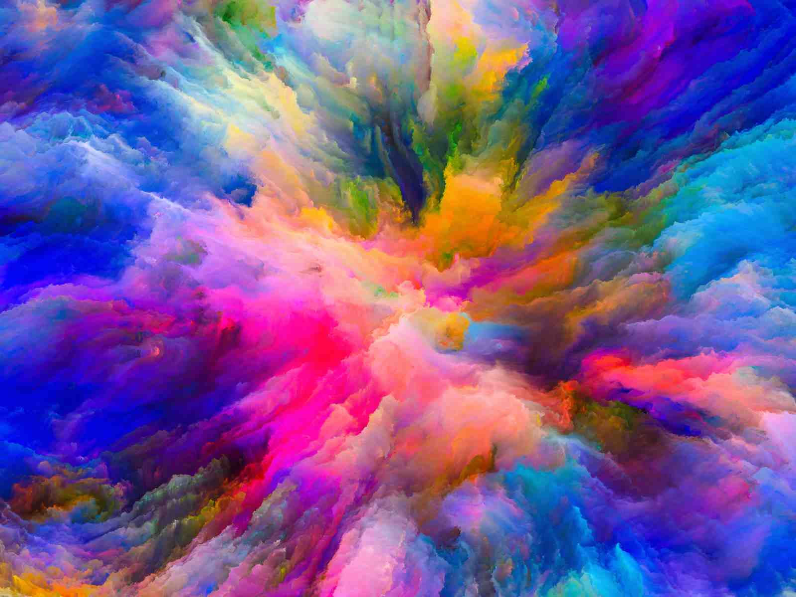 Vibrant Abstract Explosion Wall Art