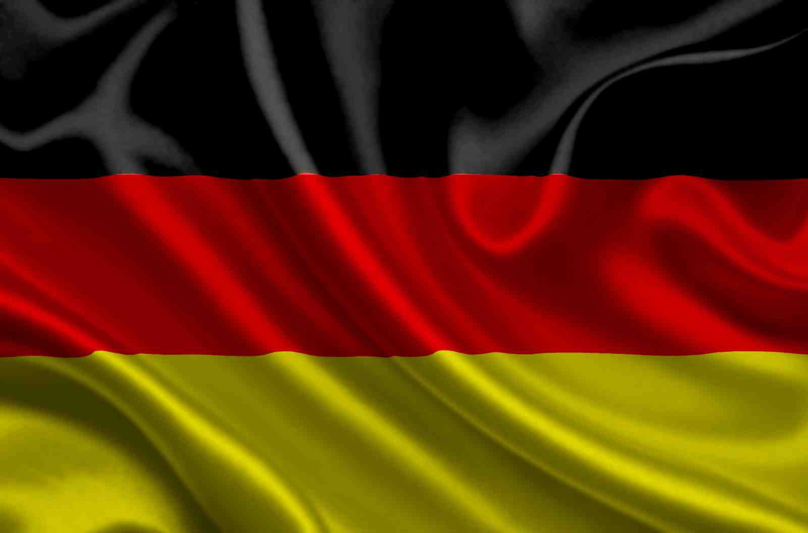 Majestic German Flag Waving Wall Art