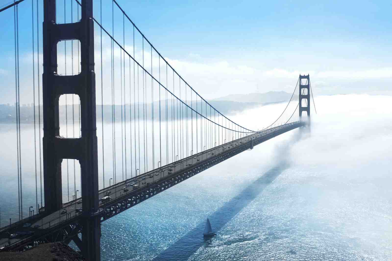Golden Gate Foggy Mystique Wall Art