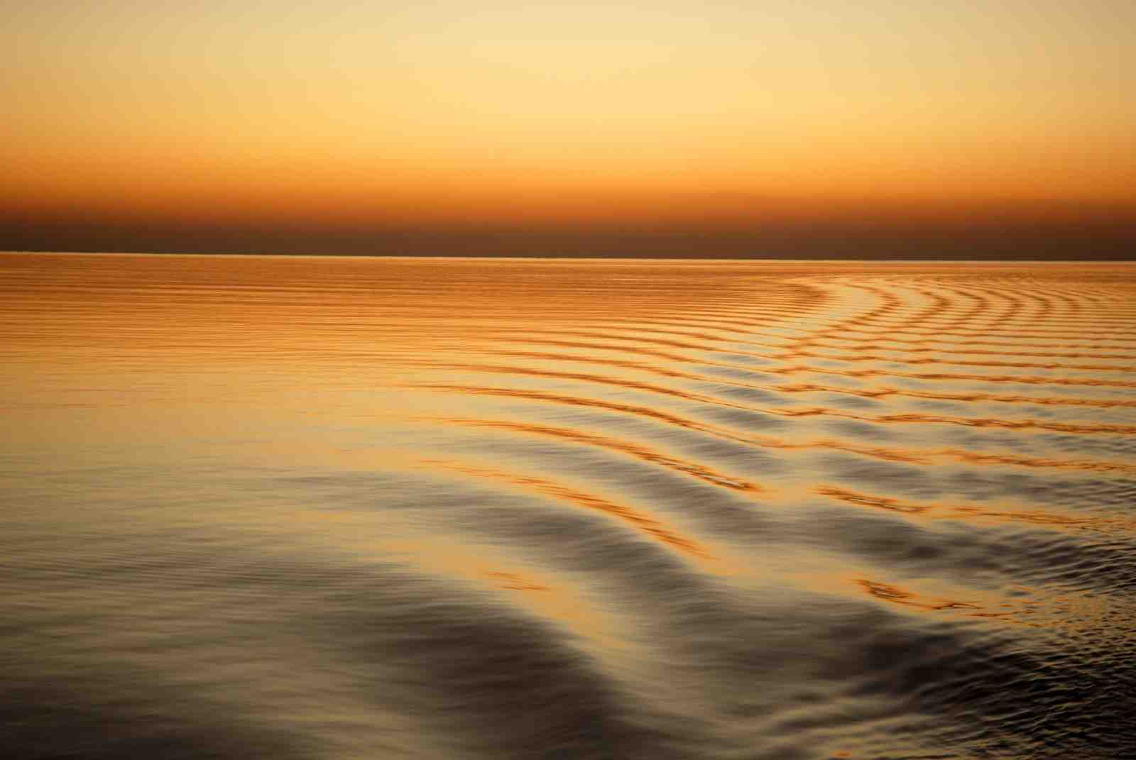 Golden Hour Ocean Waves Wall Art