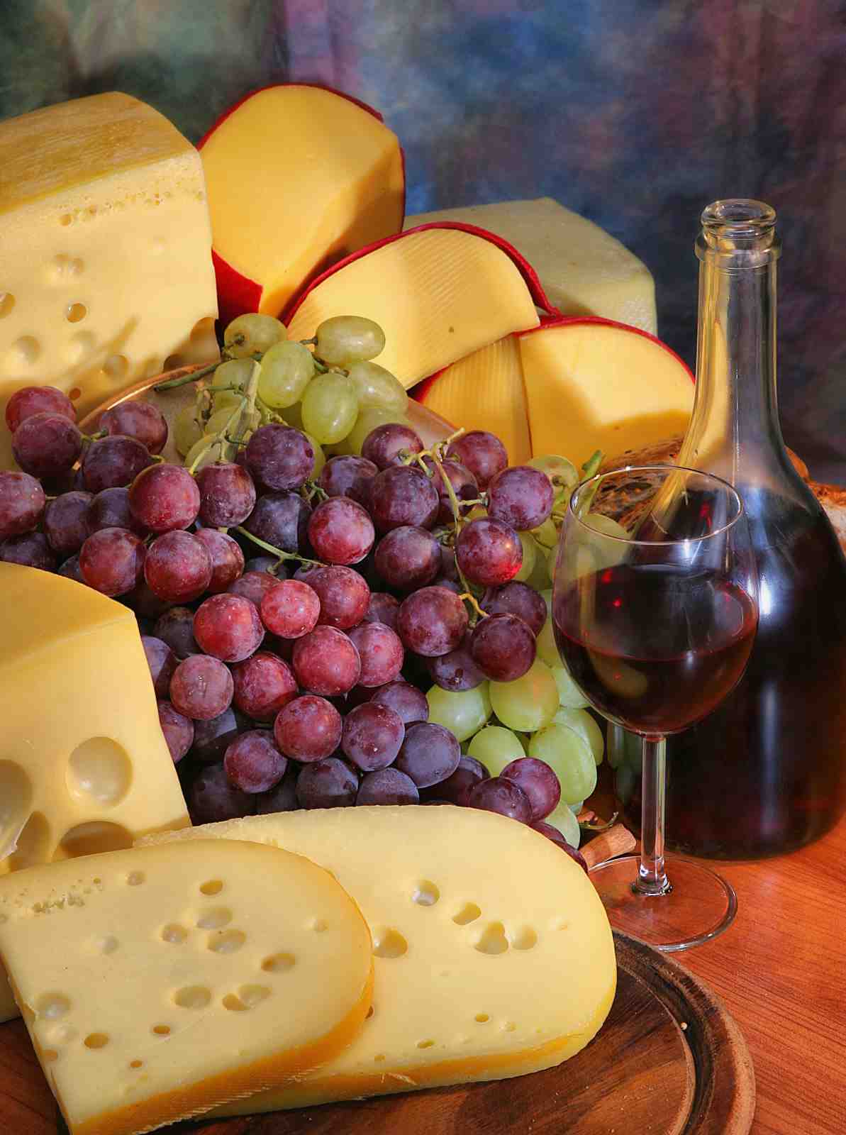 Gourmet Cheese & Wine Delight Wall Art