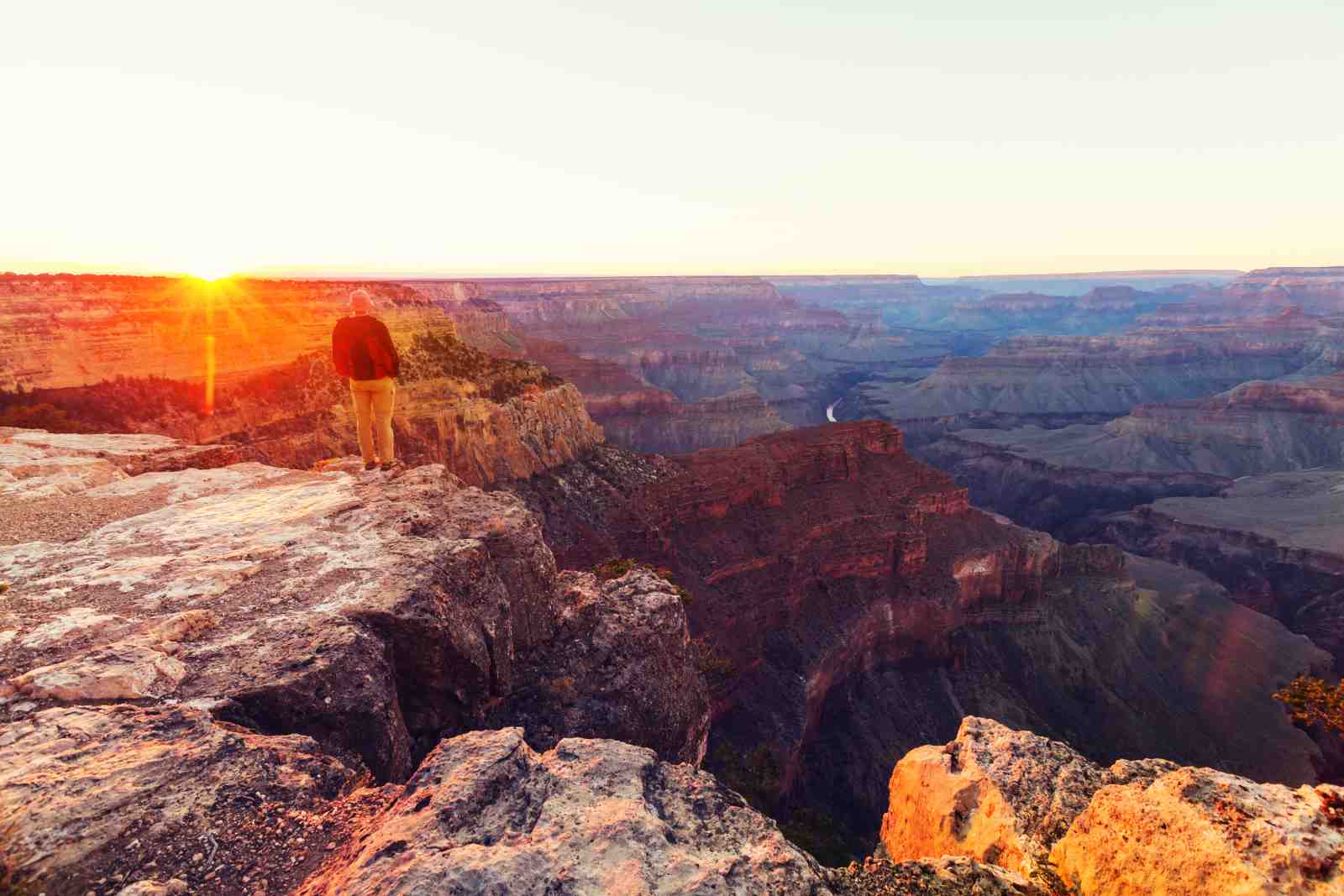 Majestic Canyon Sunrise Adventure Wall Art