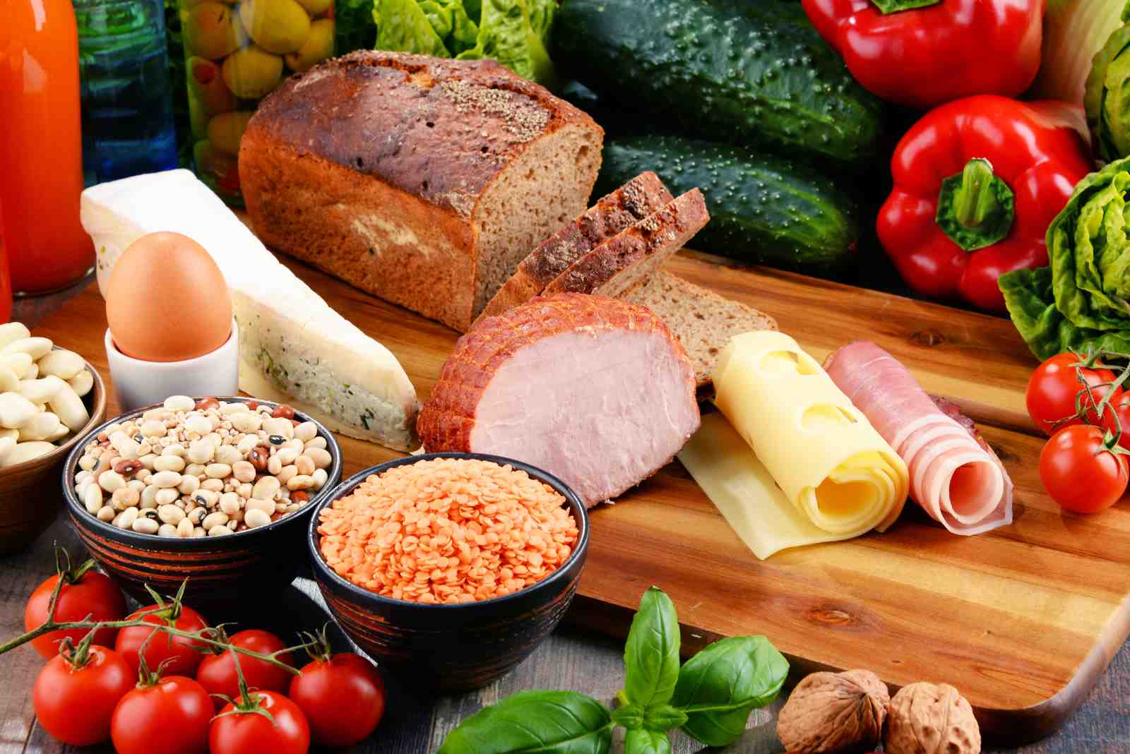 Healthy Food Assortment Wall Art