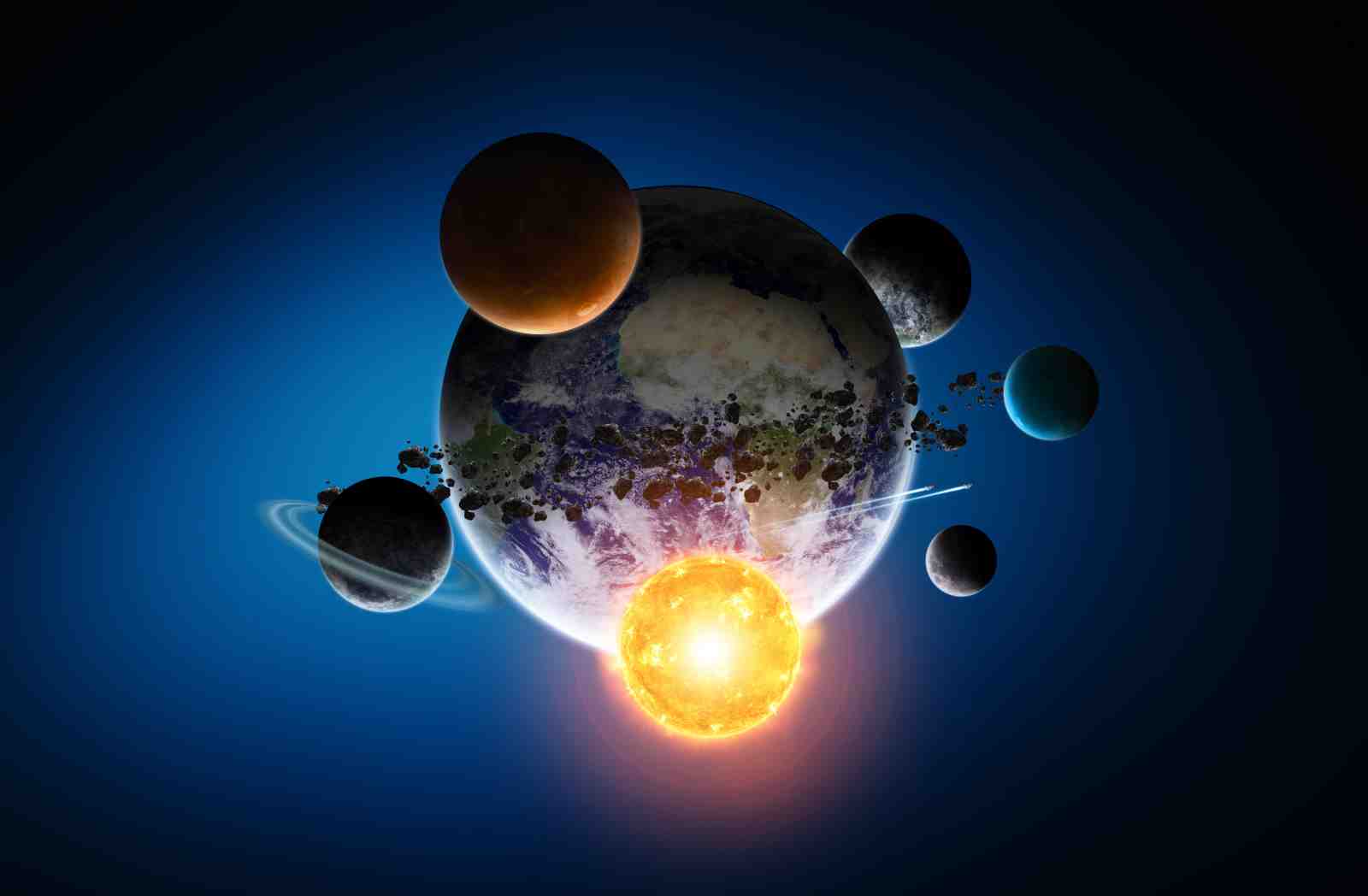Solar System & Earth Wall Art