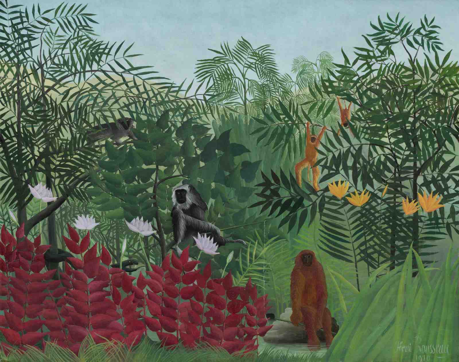 Jungle Paradise Monkeys Wall Art