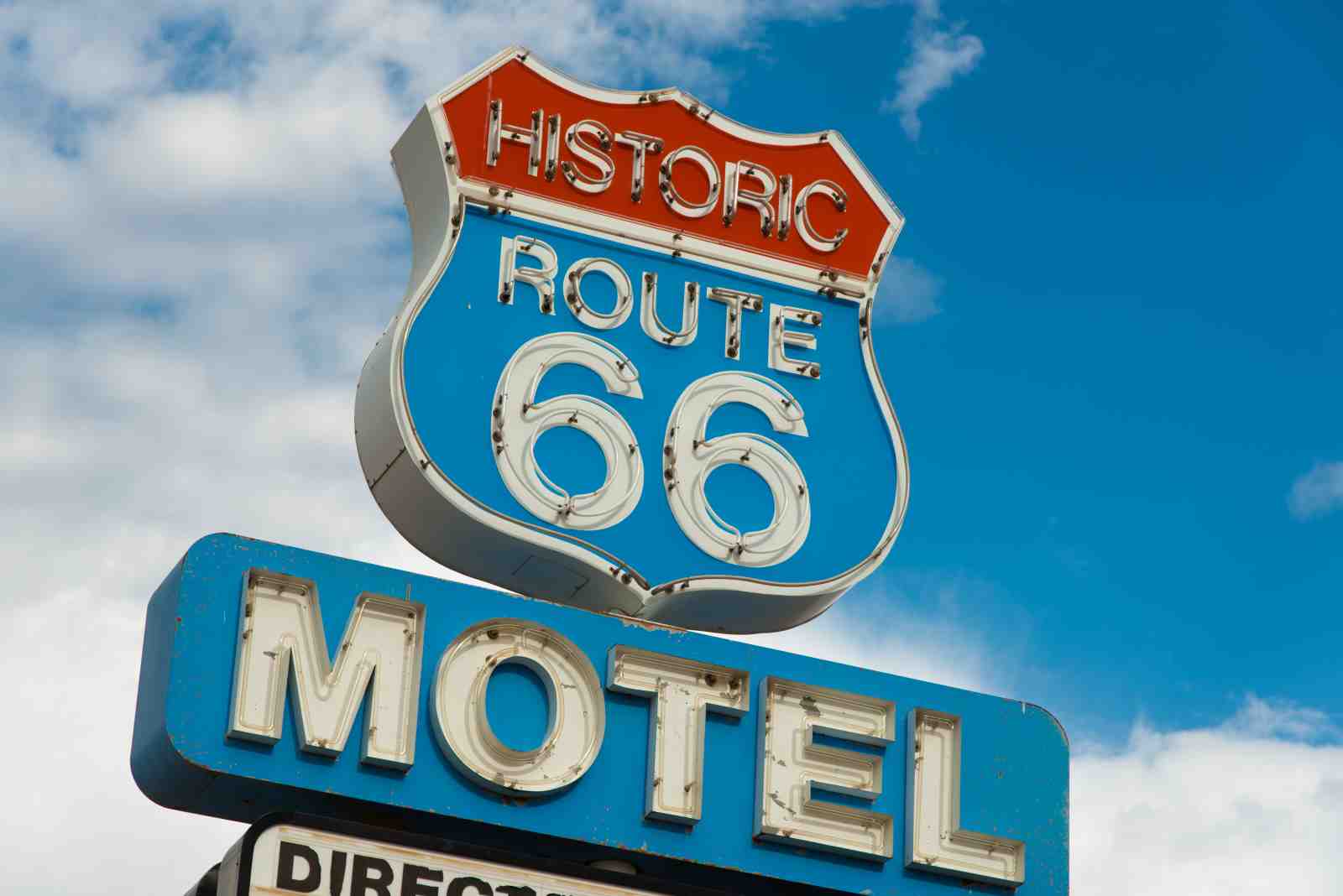 Historic Route 66 Motel Neon Wall Art