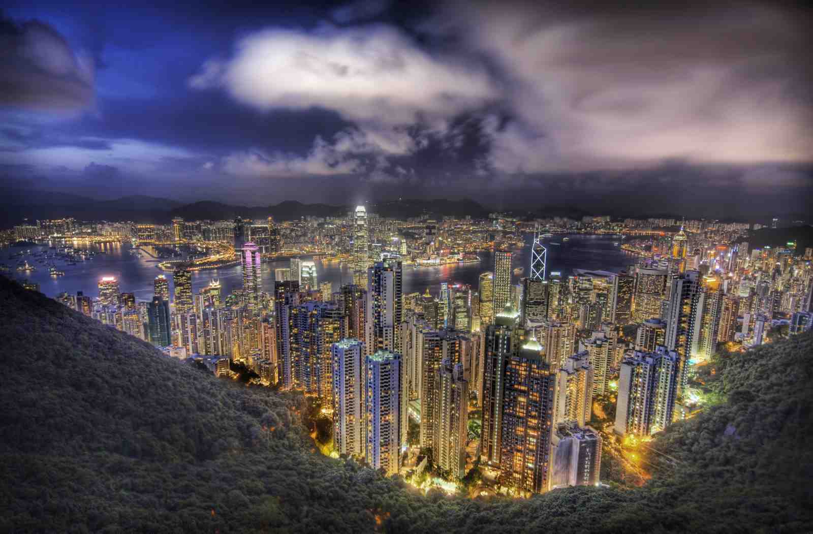 Hong Kong Skyline Wall Art | Cityscape Wall Art