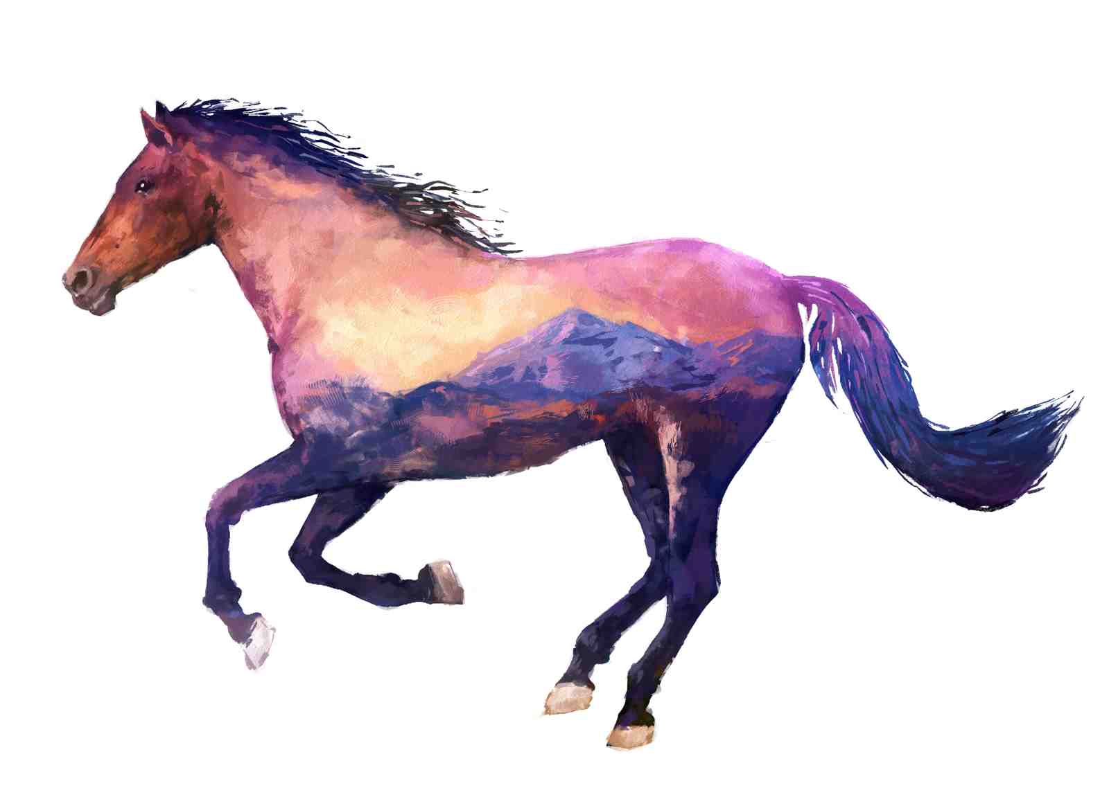 Majestic Mountain Horse Wall Art Wall Art