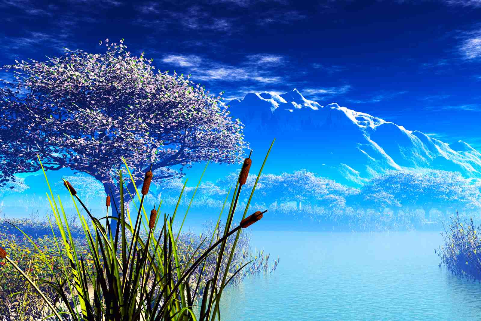 Tranquil Lake Landscape Wall Art