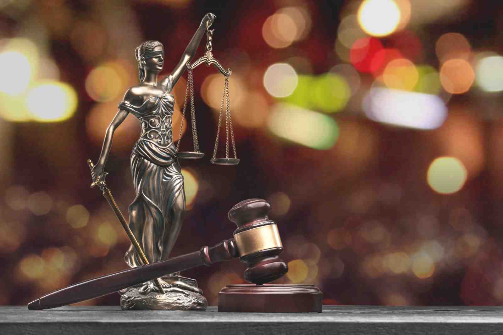 Lady Justice & Gavel Wall Art