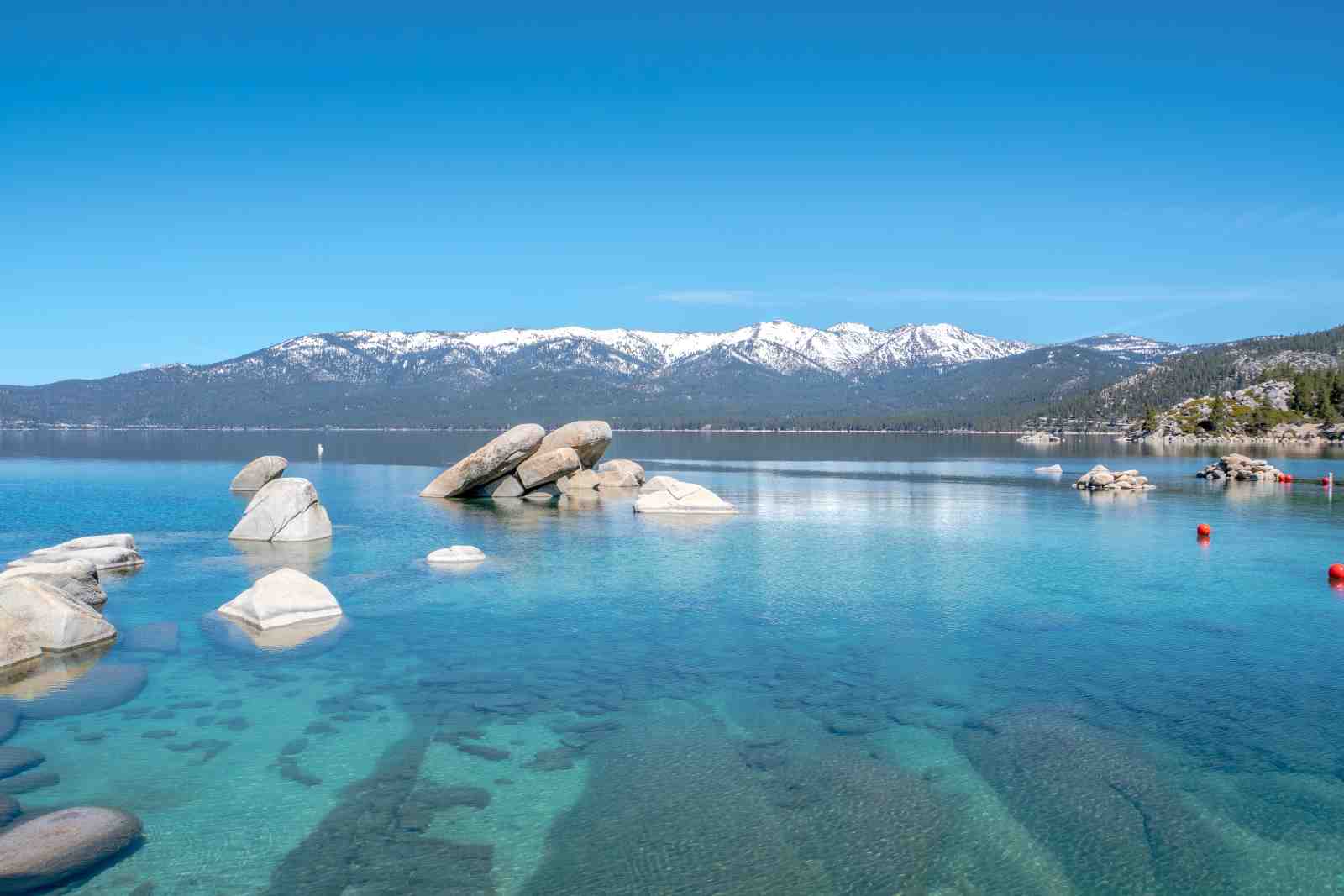Crystal Lake Serenity Mountain Landscape Wall Art