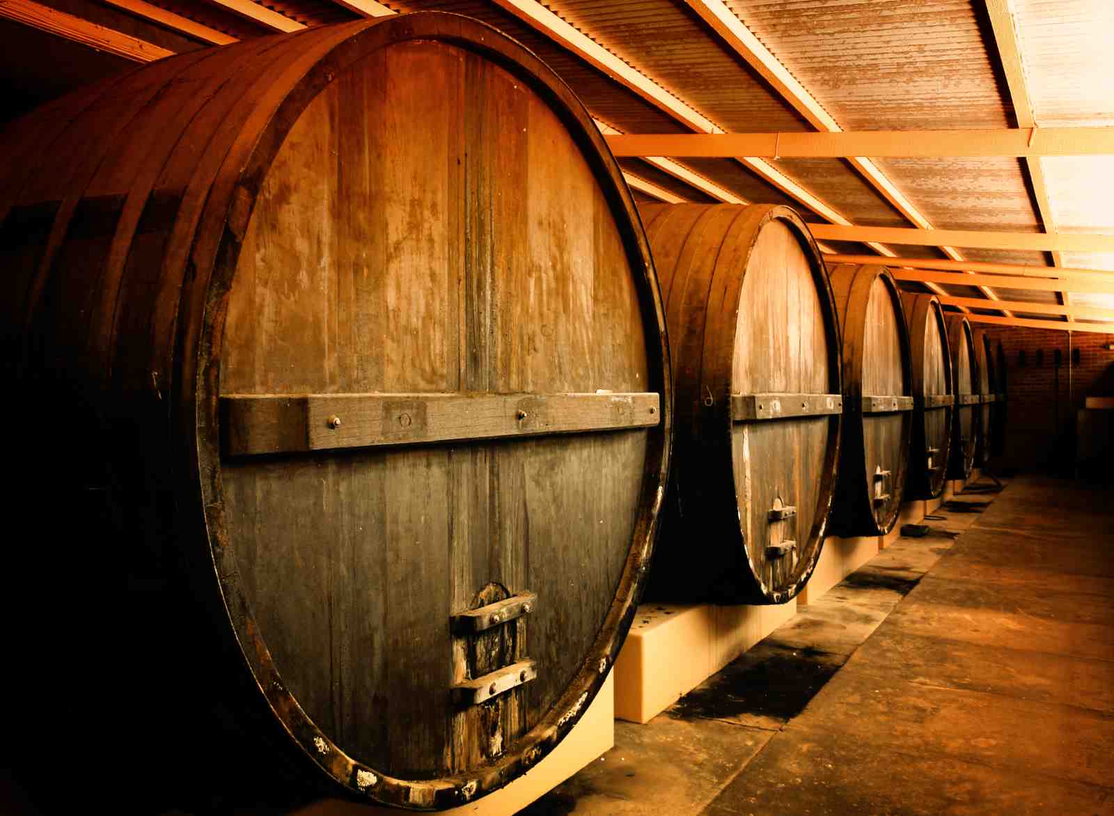 Rustic Oak Barrels Winery Wall Art Wall Art
