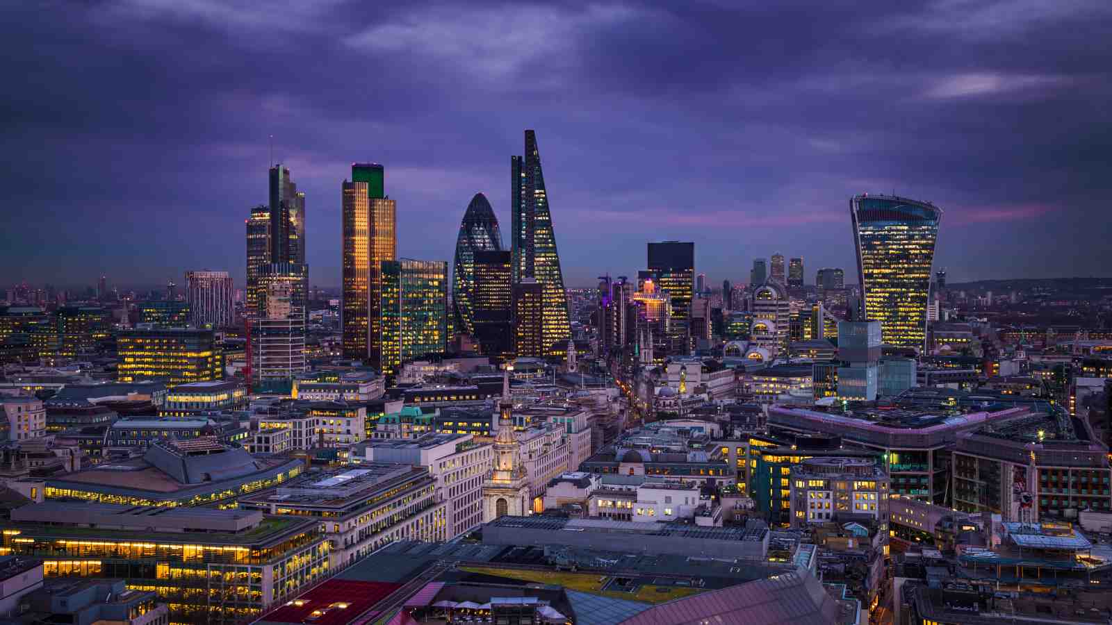 London Cityscape Dusk Wall Art