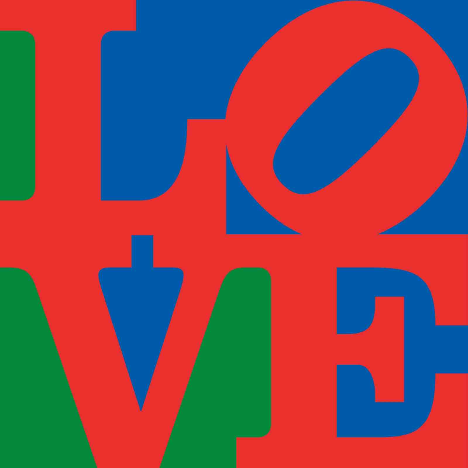 Bold Red LOVE Wall Art - Modern Pop Art Decor