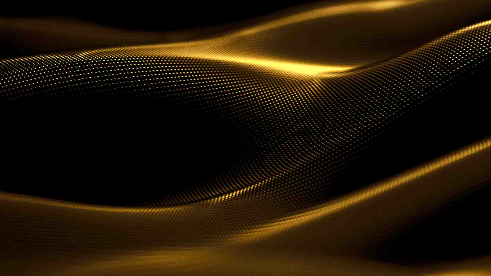 Luxury Gold Wave Abstract Wall Art