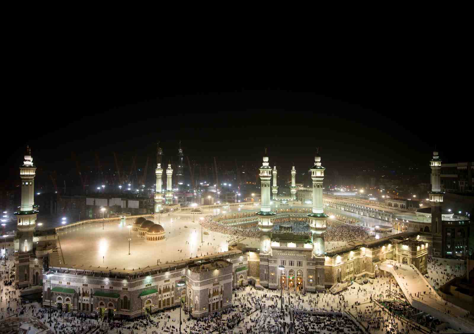 Mecca Haram Night View Wall Art