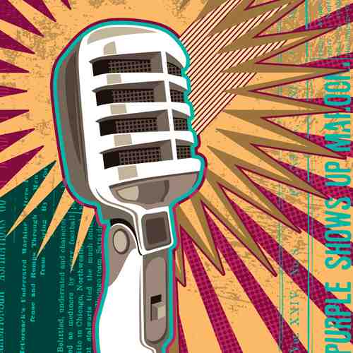 Retro Microphone Pop Art Wall Art