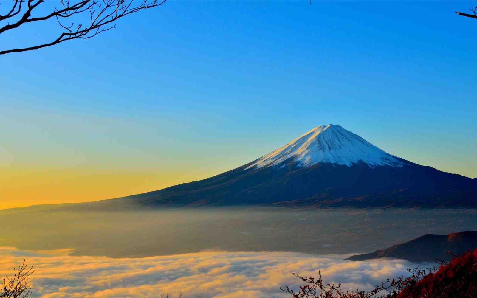 Majestic Fuji Mountain Sunrise Wall Art