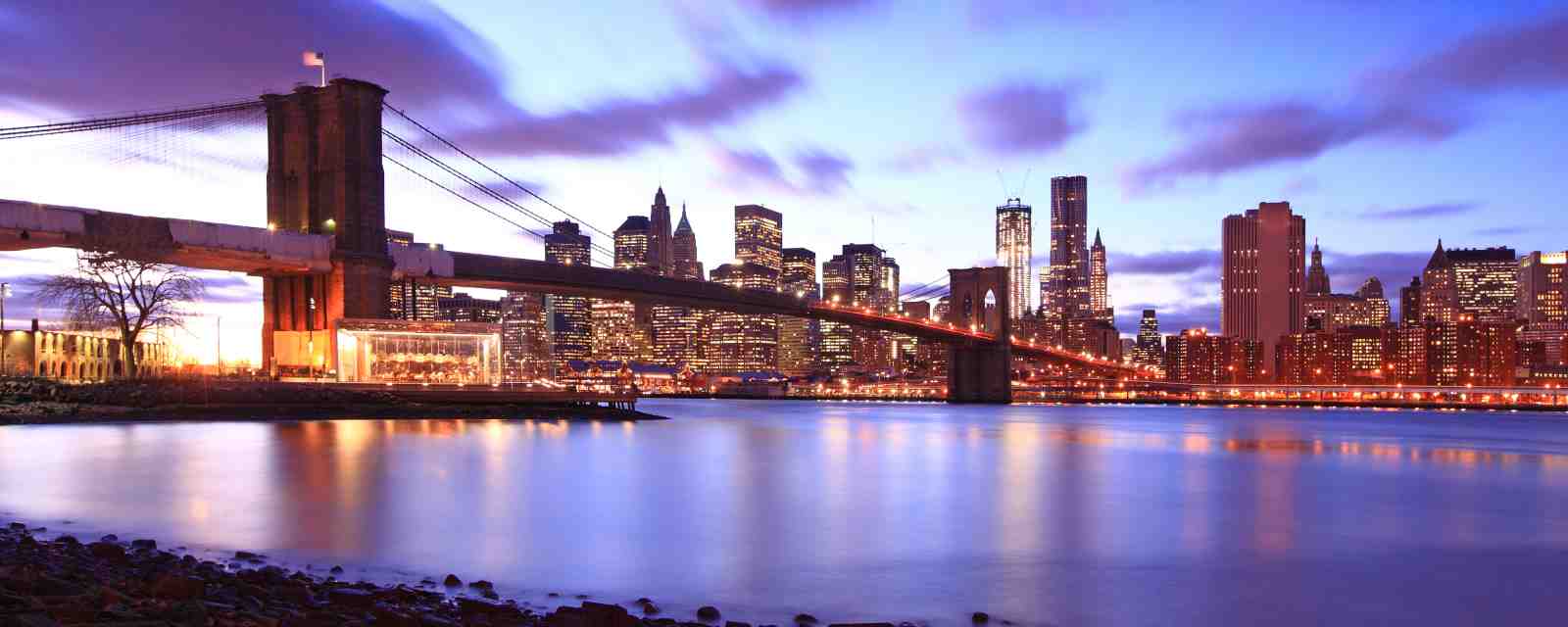 New York Skyline Brooklyn Bridge Wall Art
