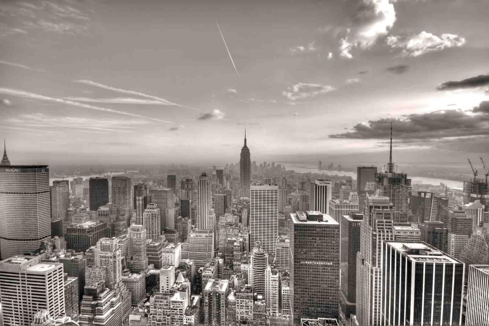 Empire State Building NYC Skyline Black & White Wall Art