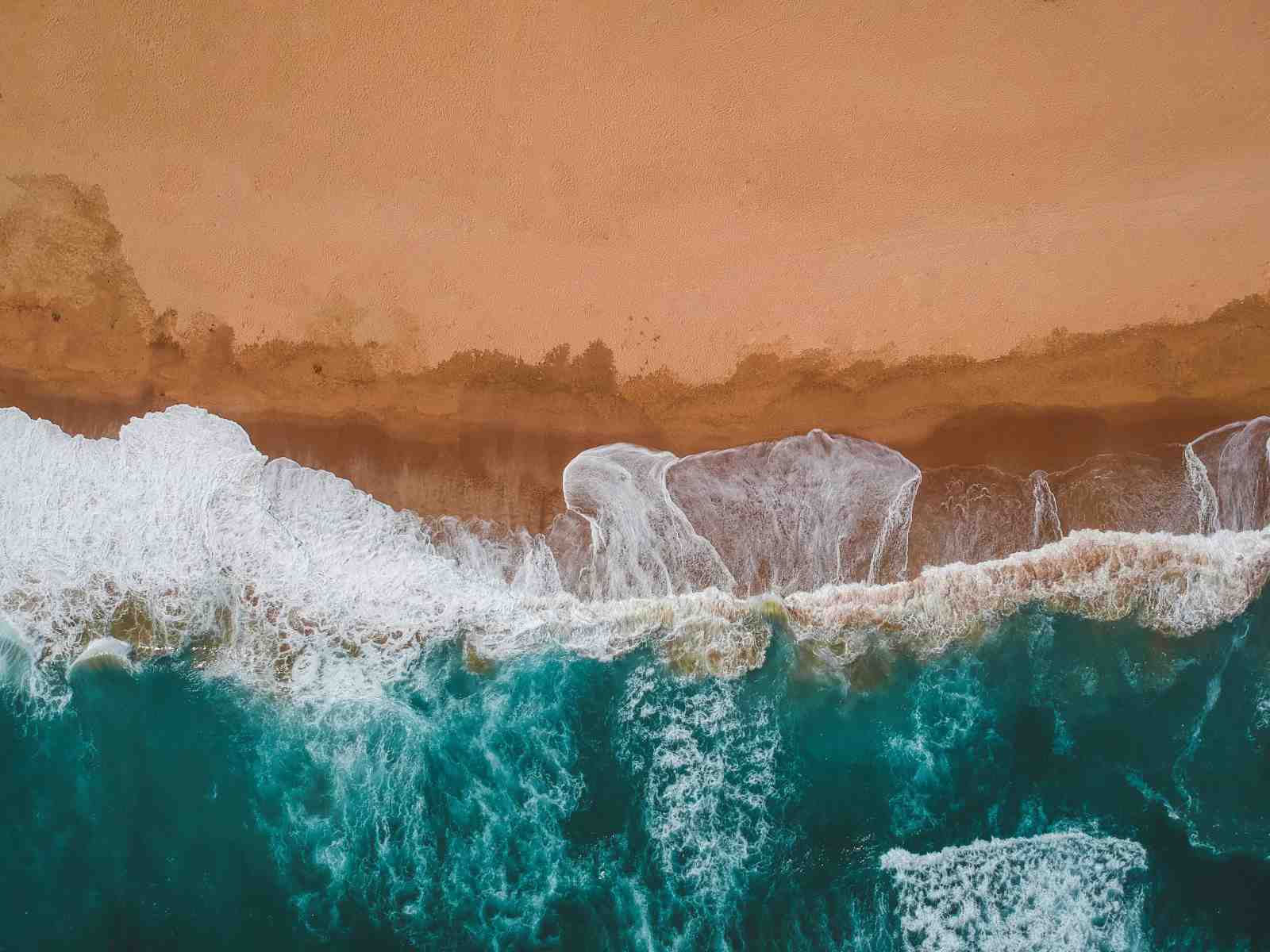 Coastal Serenity: Aerial Beach Wall Art