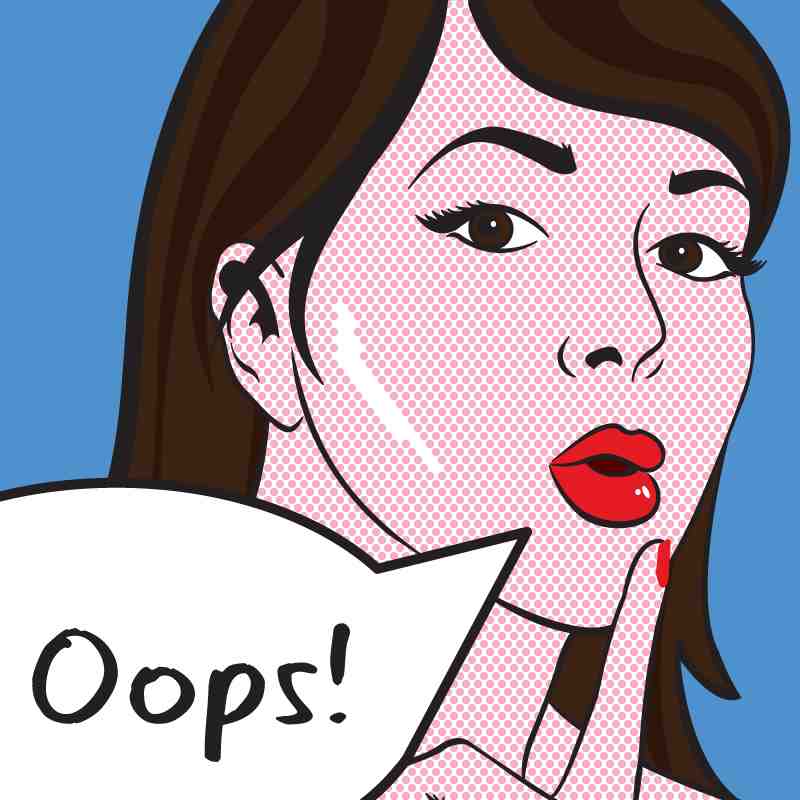 Pop Art Oops Woman Wall Art