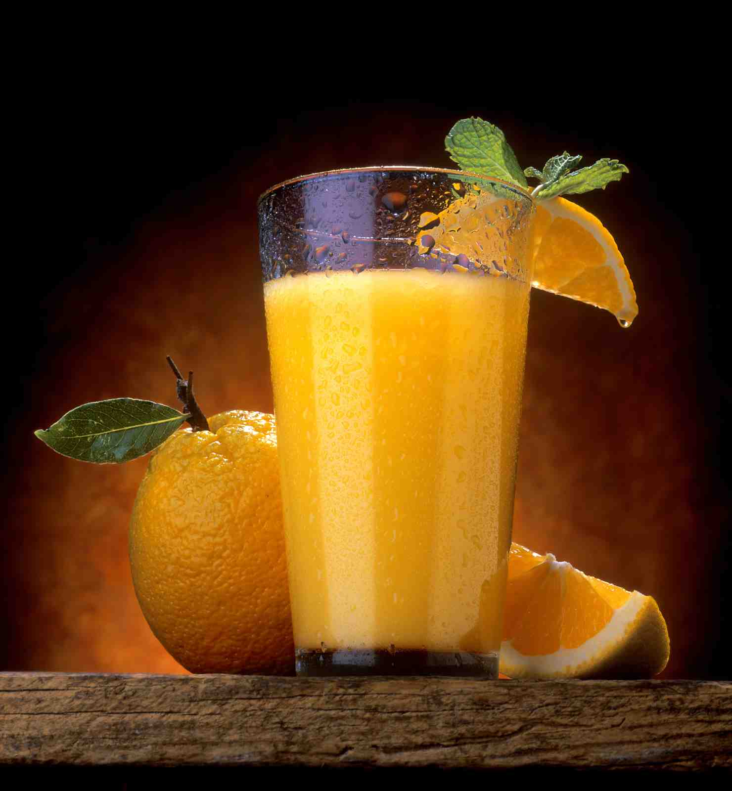 Refreshing Orange Juice & Citrus Delight Wall Art