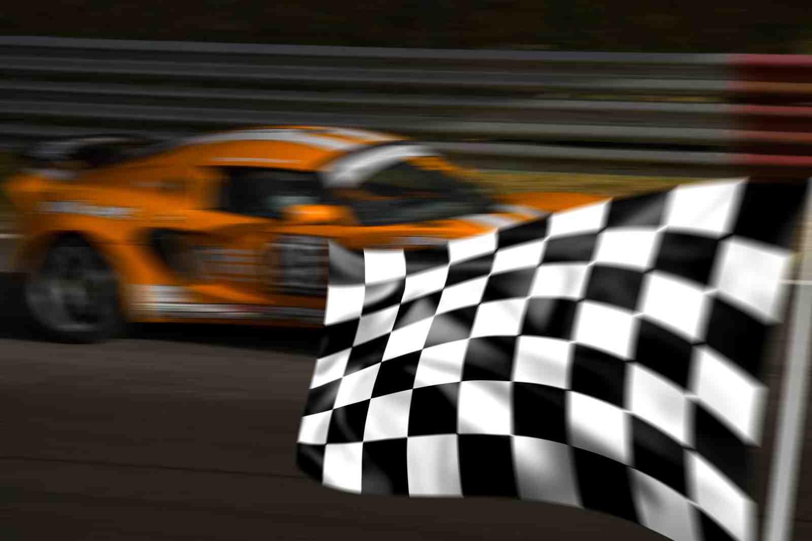 Dynamic Racing Finish Line Wall Art