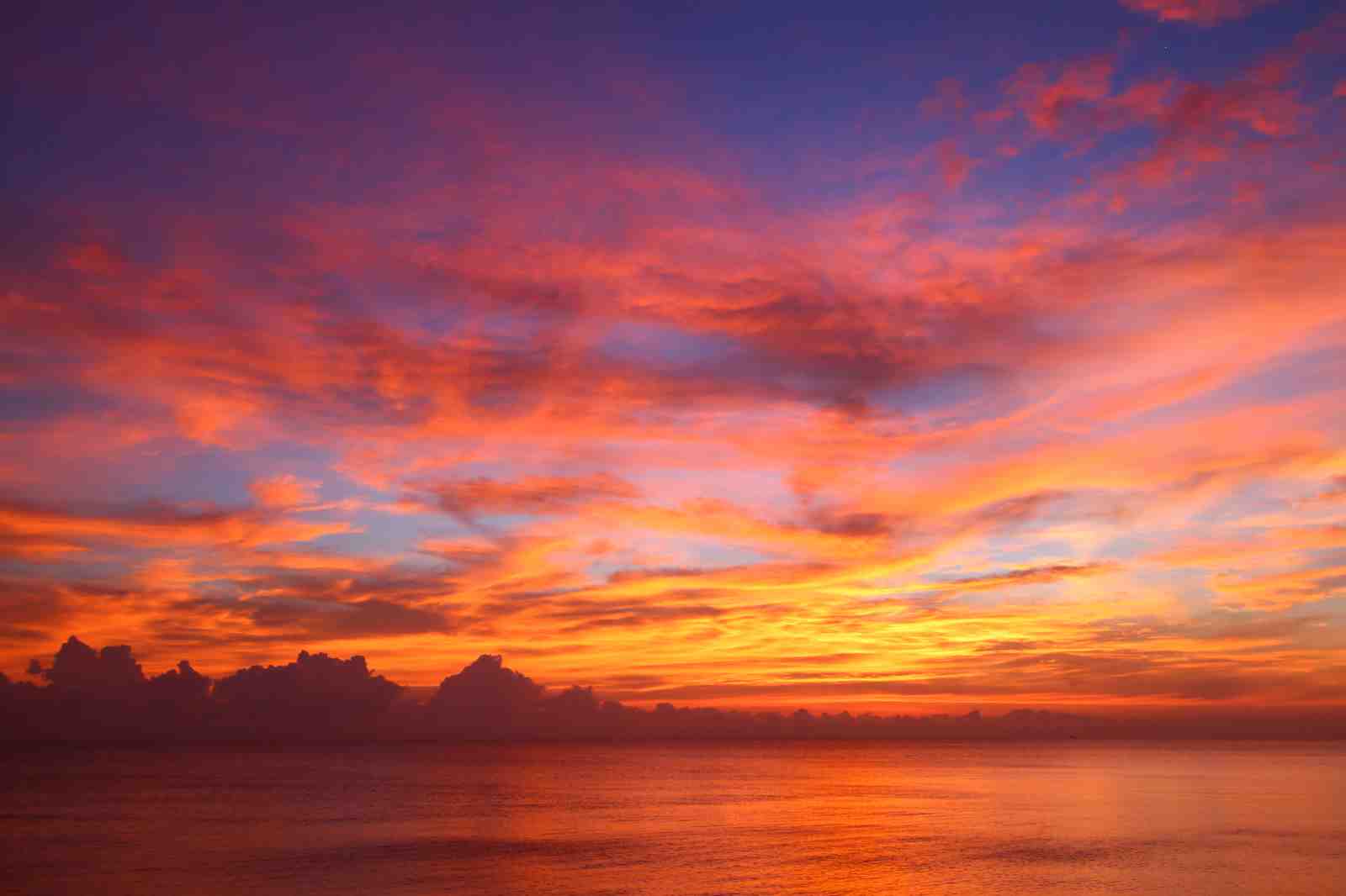 Vibrant Sunset Ocean Wall Art