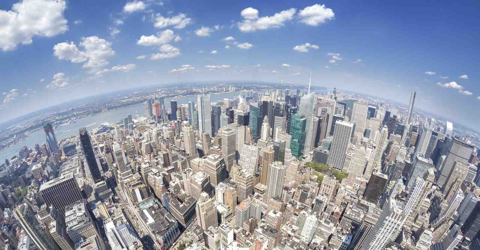 New York City Skyline Aerial Wall Art