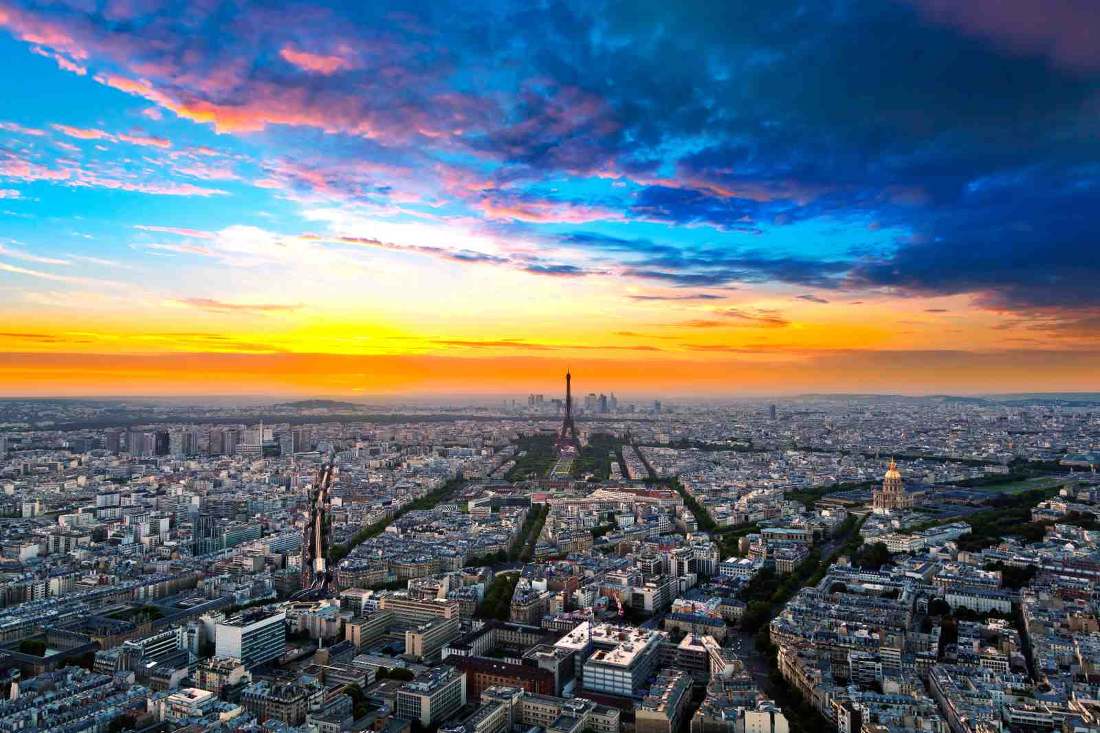 Parisian Sunset Eiffel Tower Wall Art