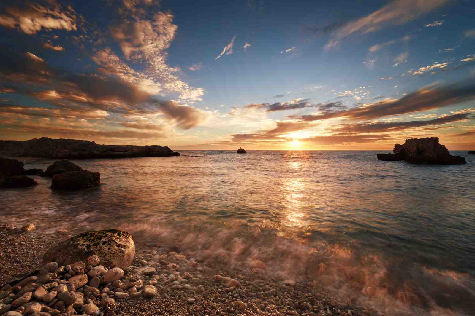 Sunset Coastal Serenity Wall Art