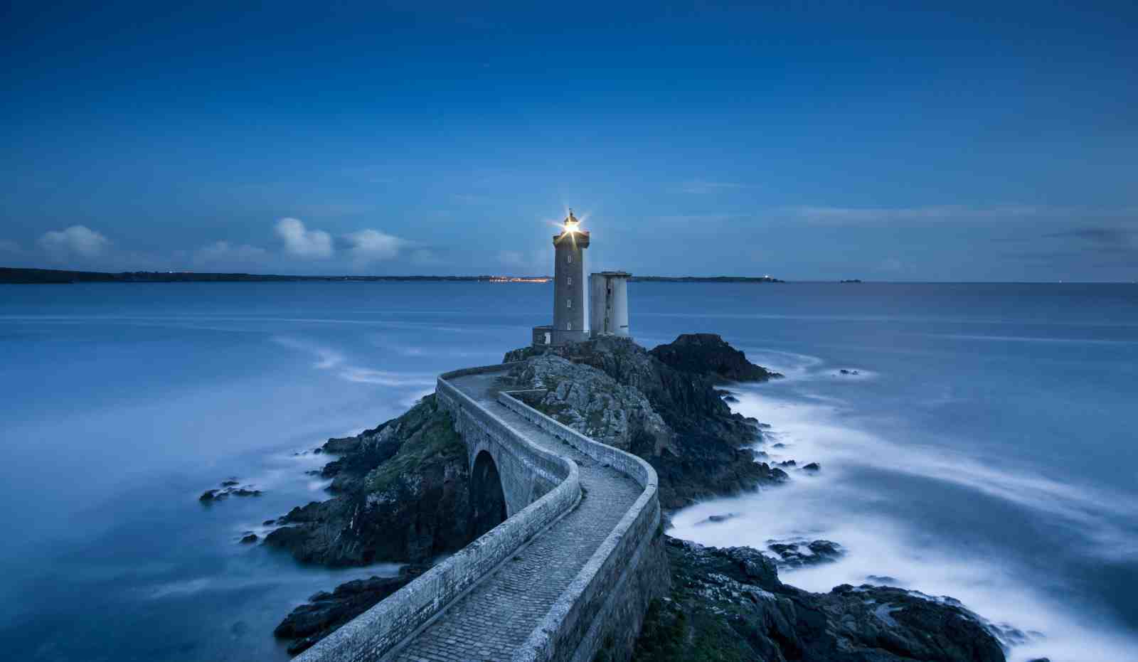 Tranquil Lighthouse Coastal Landscape Wall Art