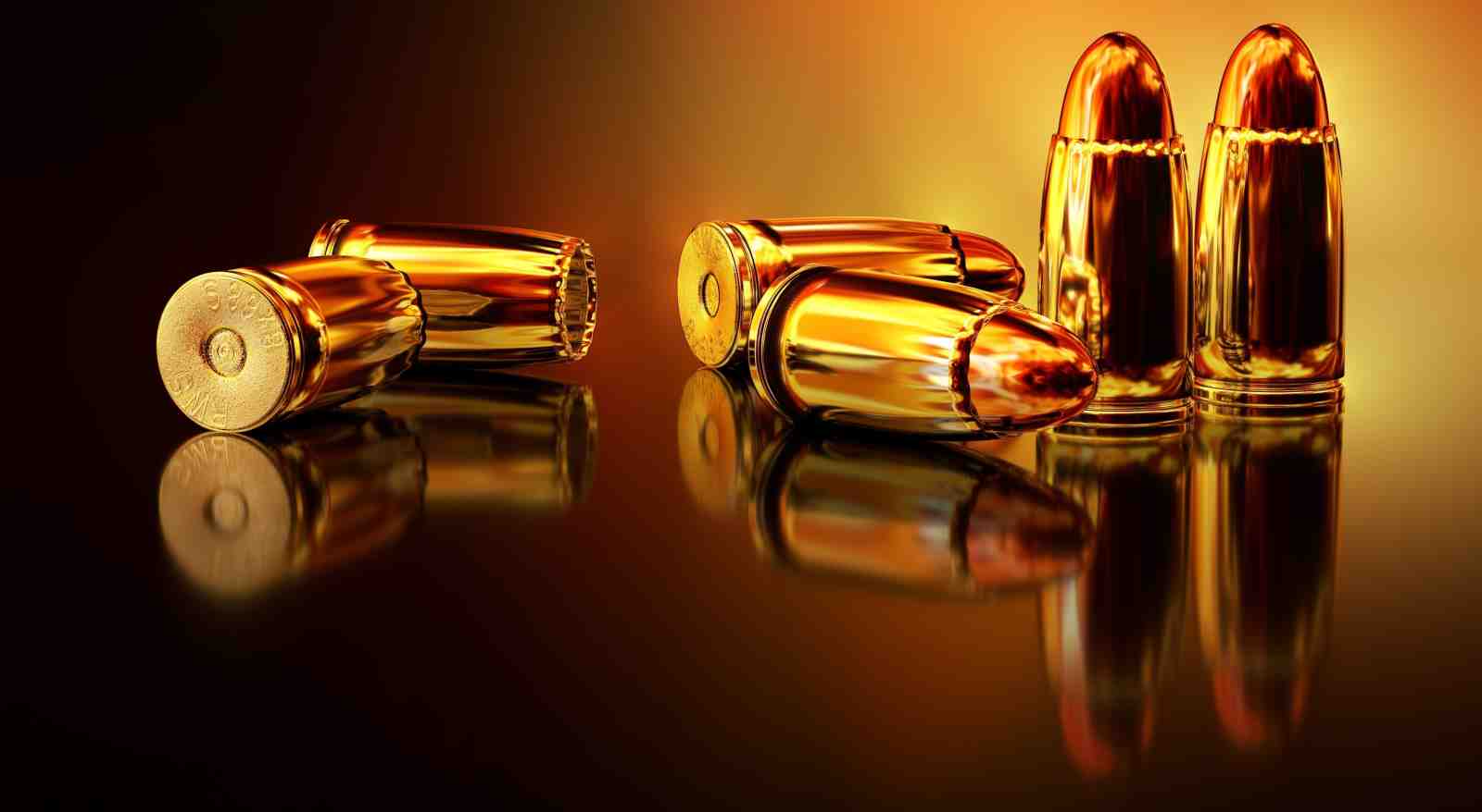 Luxury Gold Bullets Art Wall Art