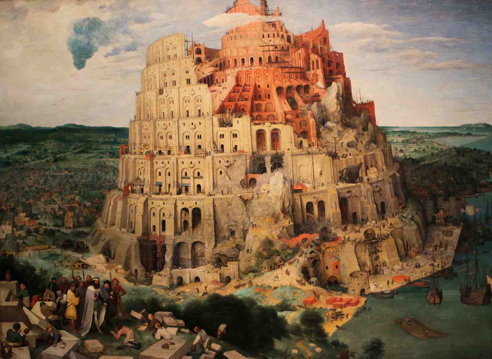 Iconic Tower of Babel Landscape Wall Art
