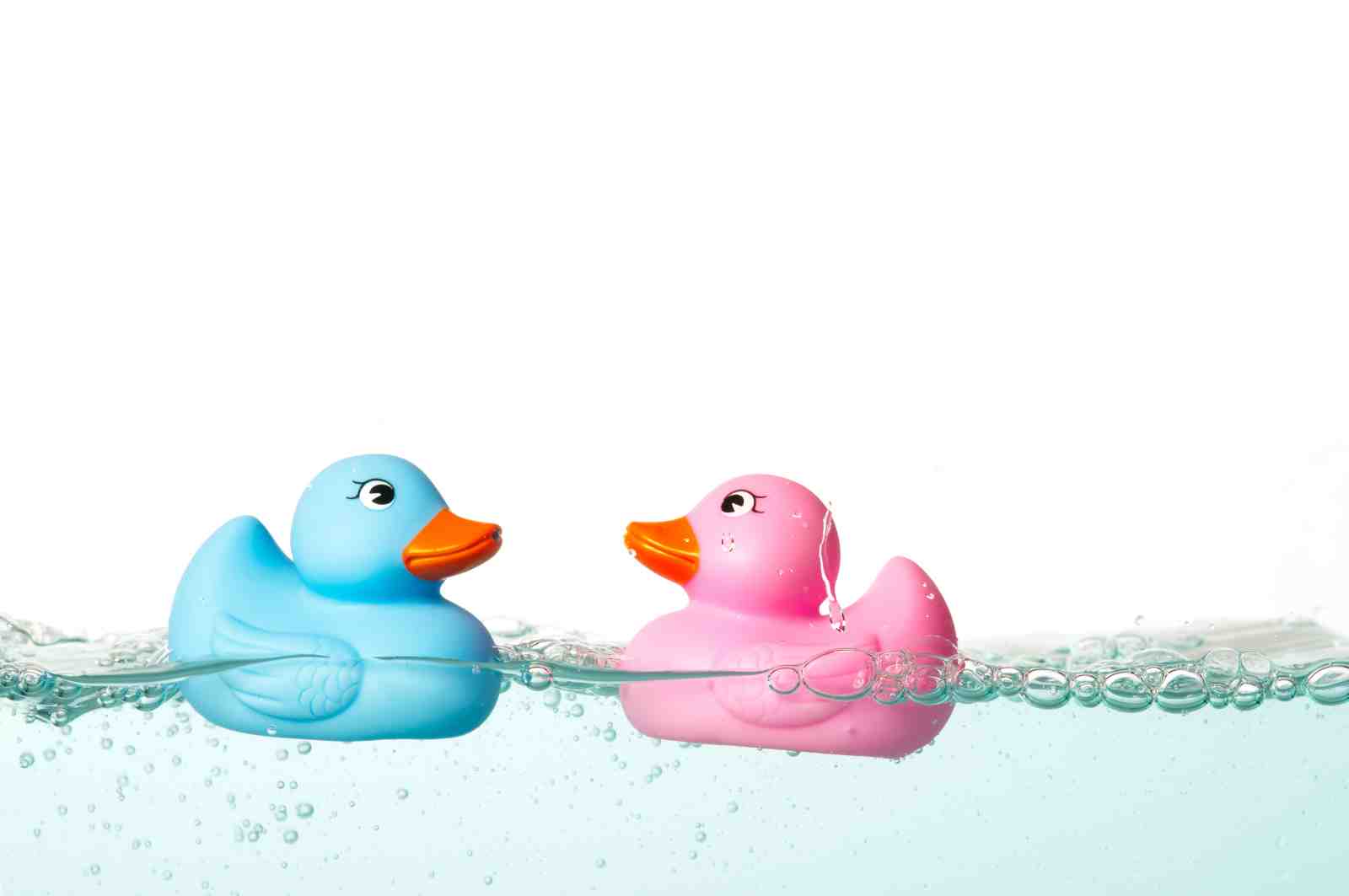 Playful Rubber Ducks Splash Wall Art