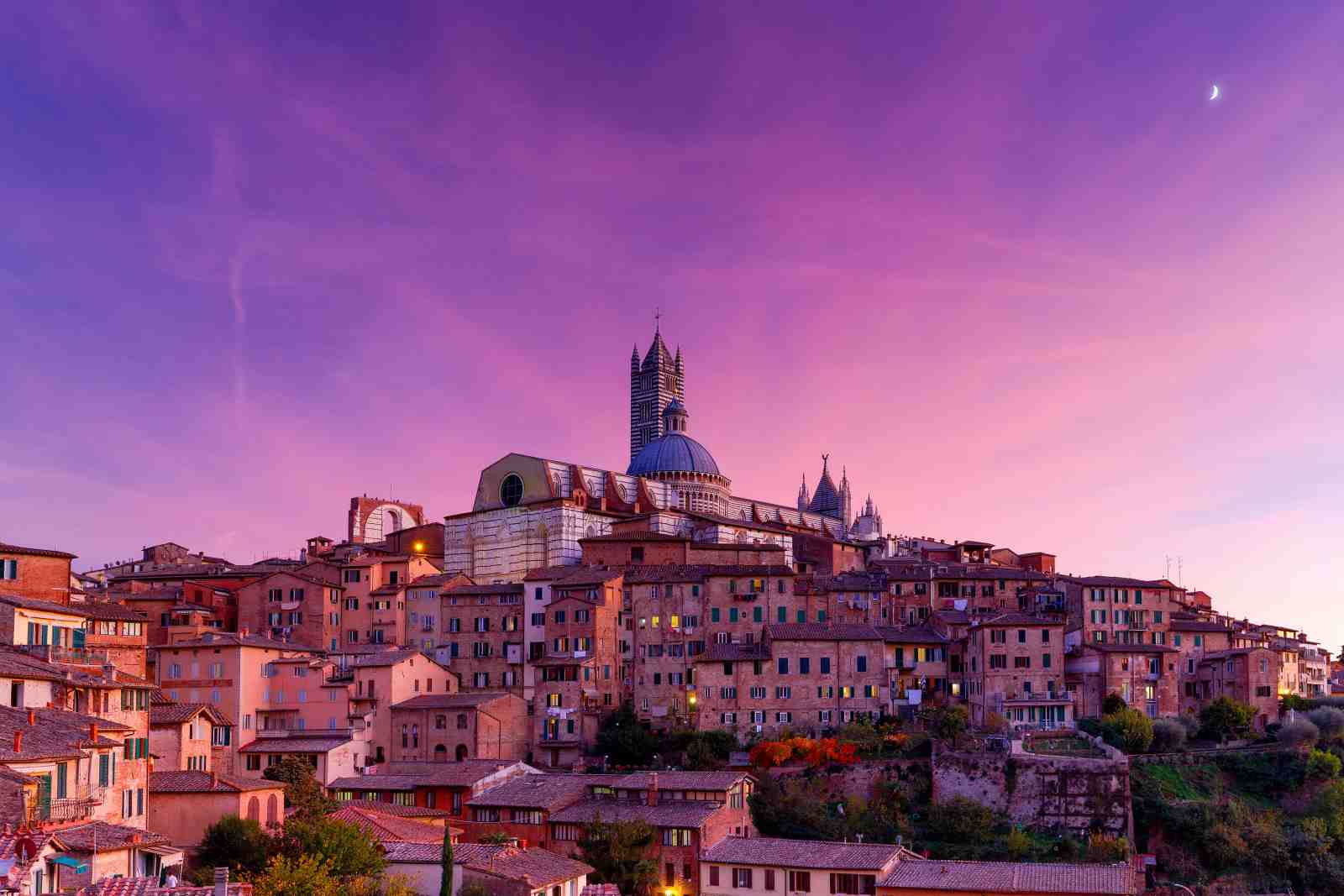 Siena Cathedral Sunset Tuscany Wall Art
