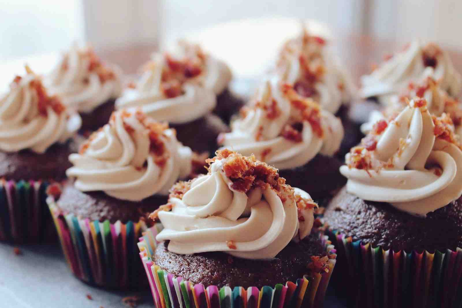 Decadent Bacon Cupcake Art Wall Art