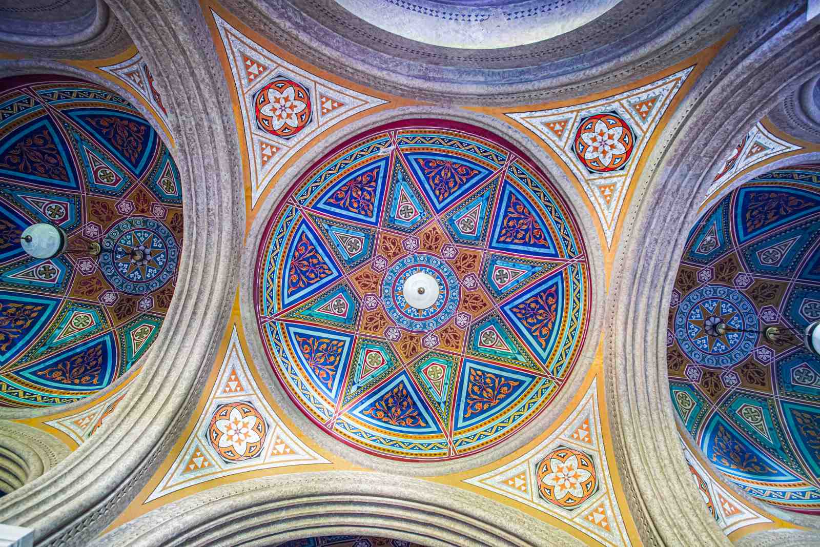 Ornate Geometric Ceiling Art Wall Art