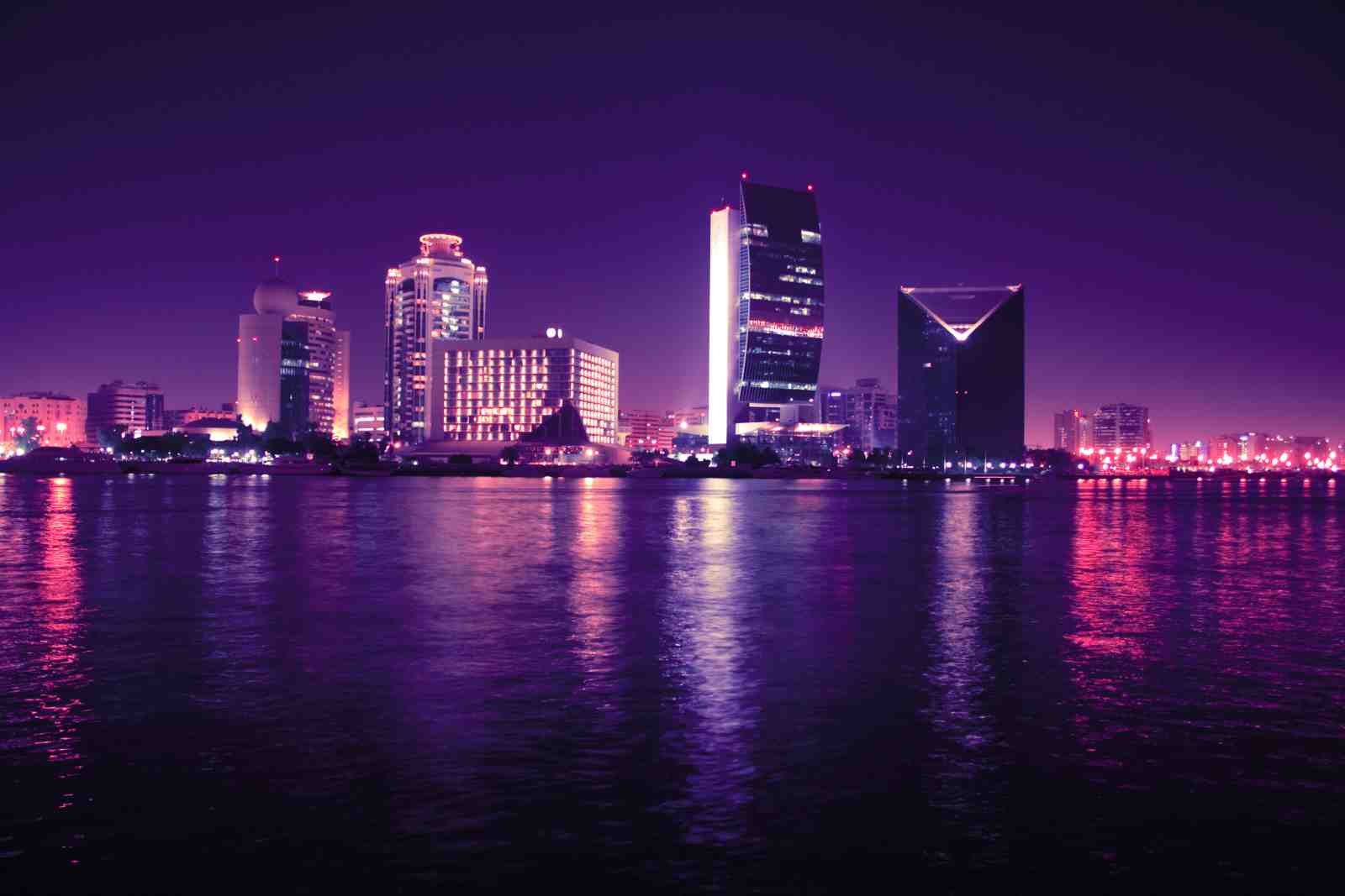 Vibrant Cityscape Night View Wall Art