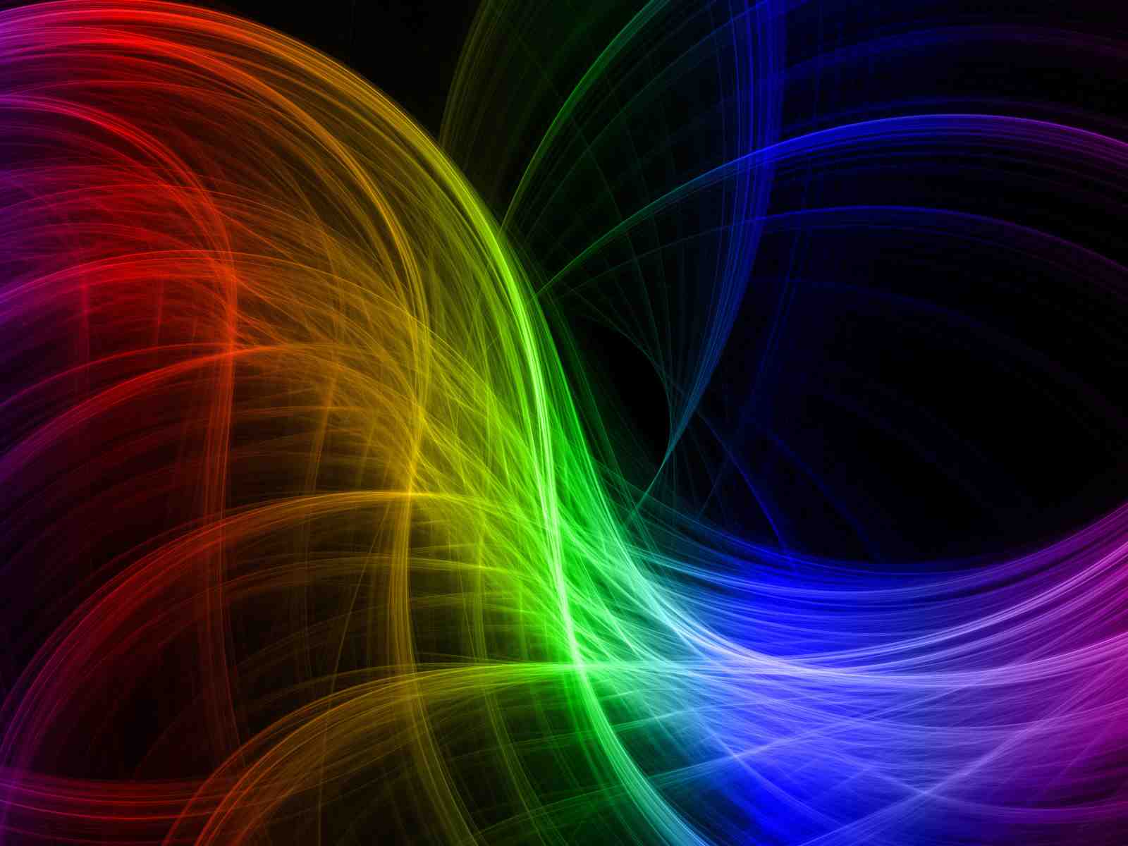 Abstract Rainbow Flow Wall Art | Modern Art