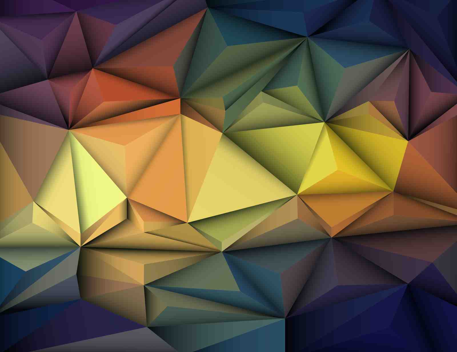 Geometric Abstract Prism Wall Art