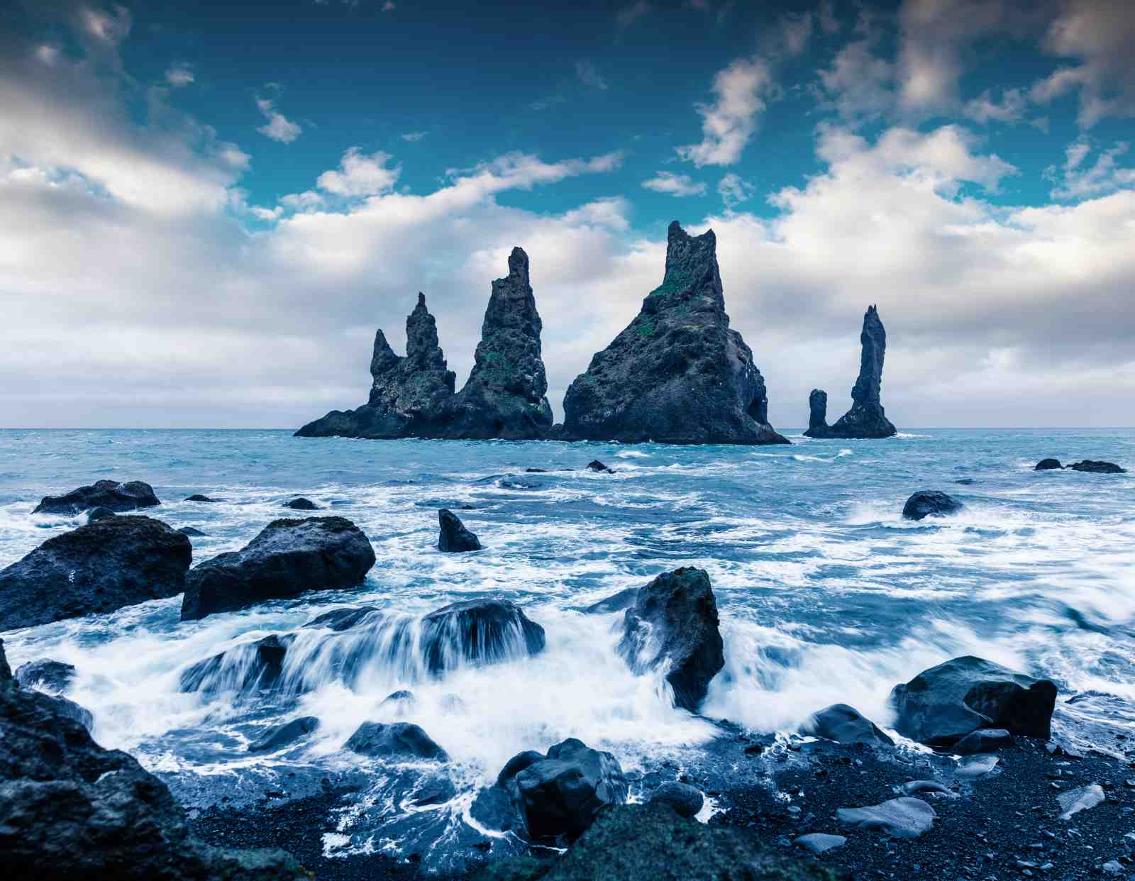 Dramatic Iceland Sea Stacks Wall Art