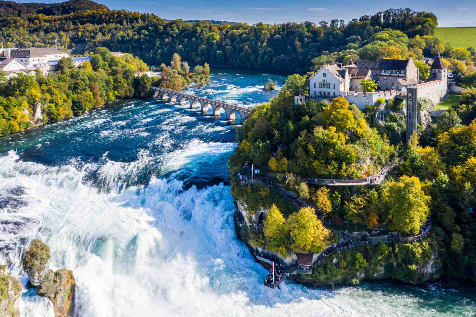 Majestic Waterfall & Castle Wall Art
